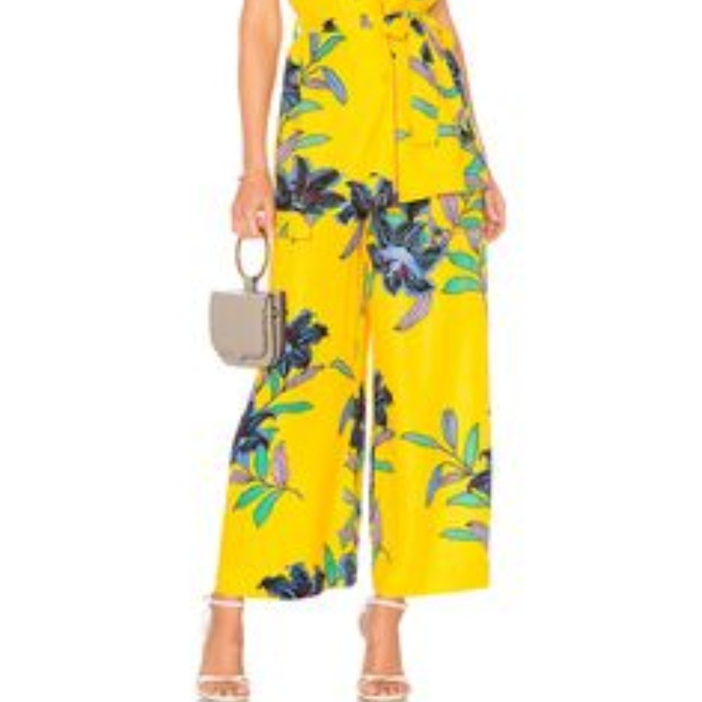 DVF Wide Leg Cropped Pant